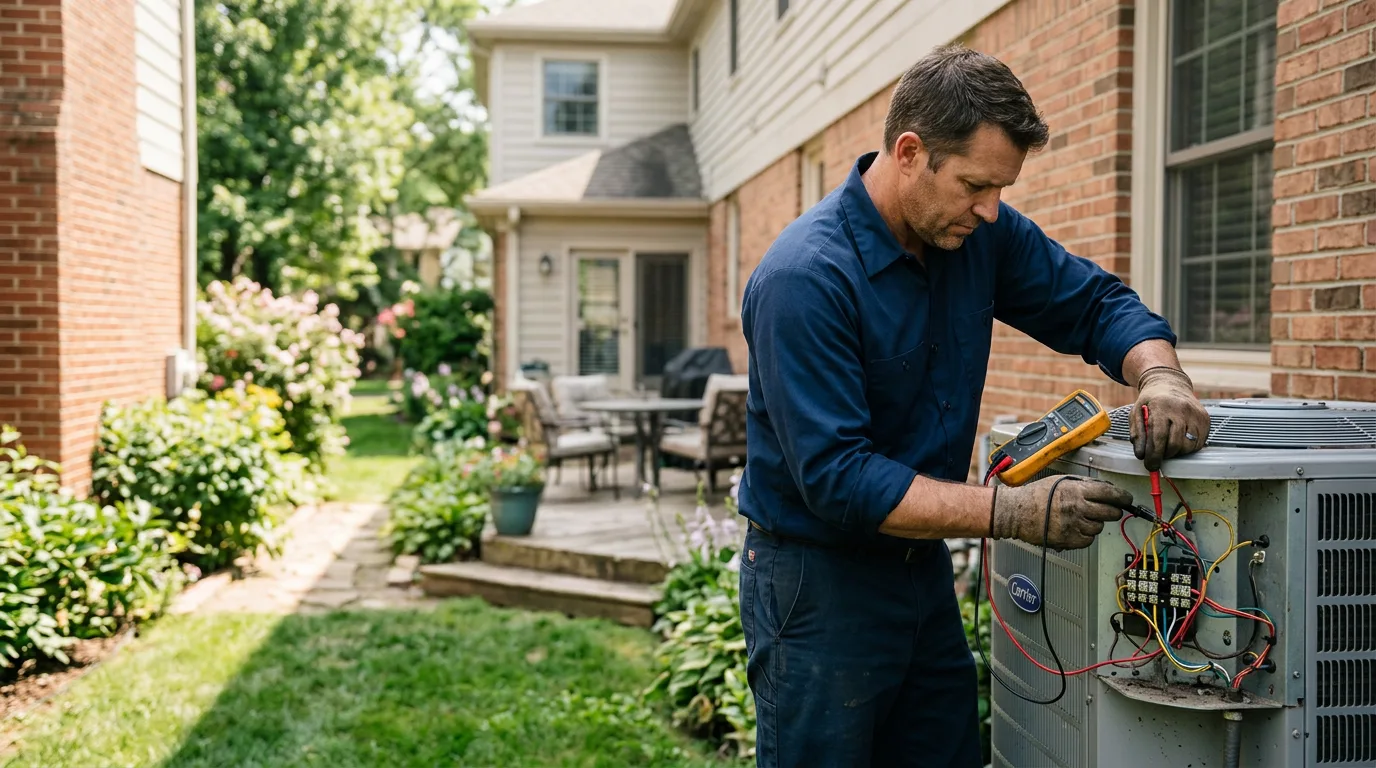 HVAC technician working near Thermopolis, WY